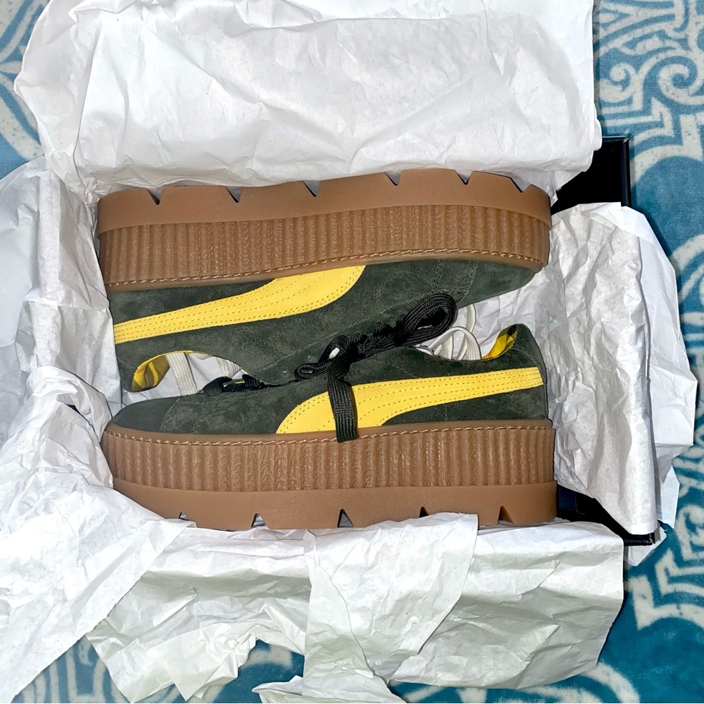 Fenty Puma Suede Cleated Creeper Platform Sneakers